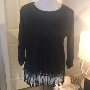 Light, see-through, tunic. Size L but fits like a Small